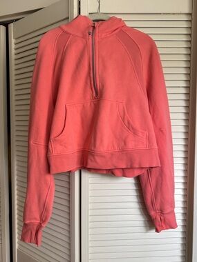 Scuba hoodie in Coral Pink